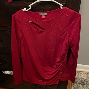 Sparkly red blouse size small